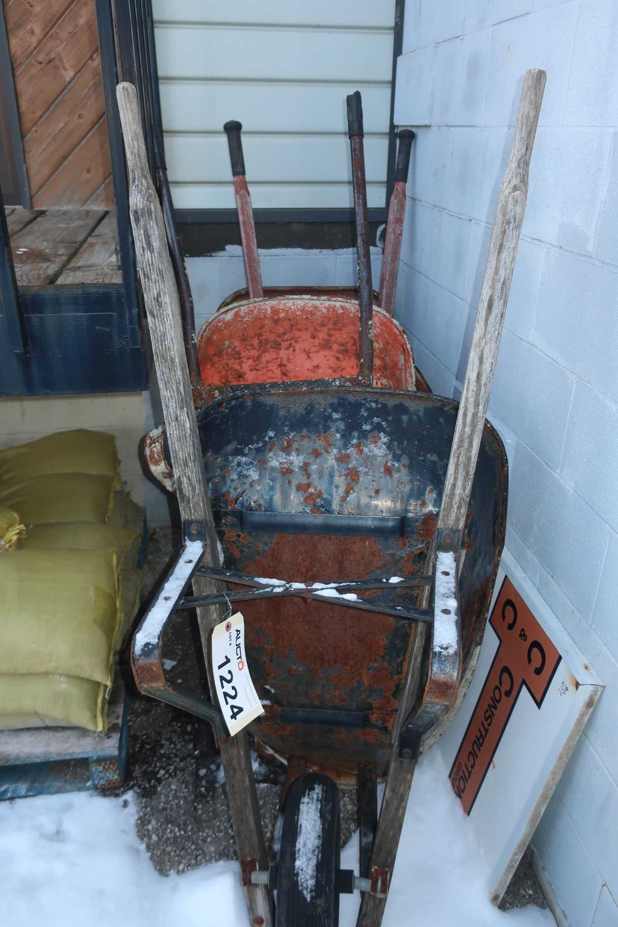 LOT OF 3 ASSORTED WHEEL BARRELS - ELECTRIC POWER TOOLS