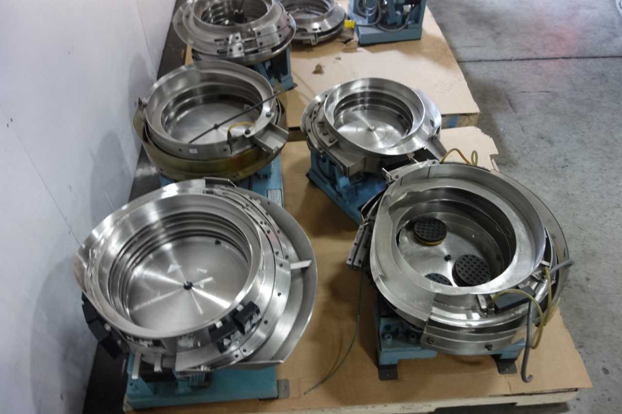 LOT OF ASSORTED VIBRATORY BOWL FEEDERS - PROCESS EQUIPMENT