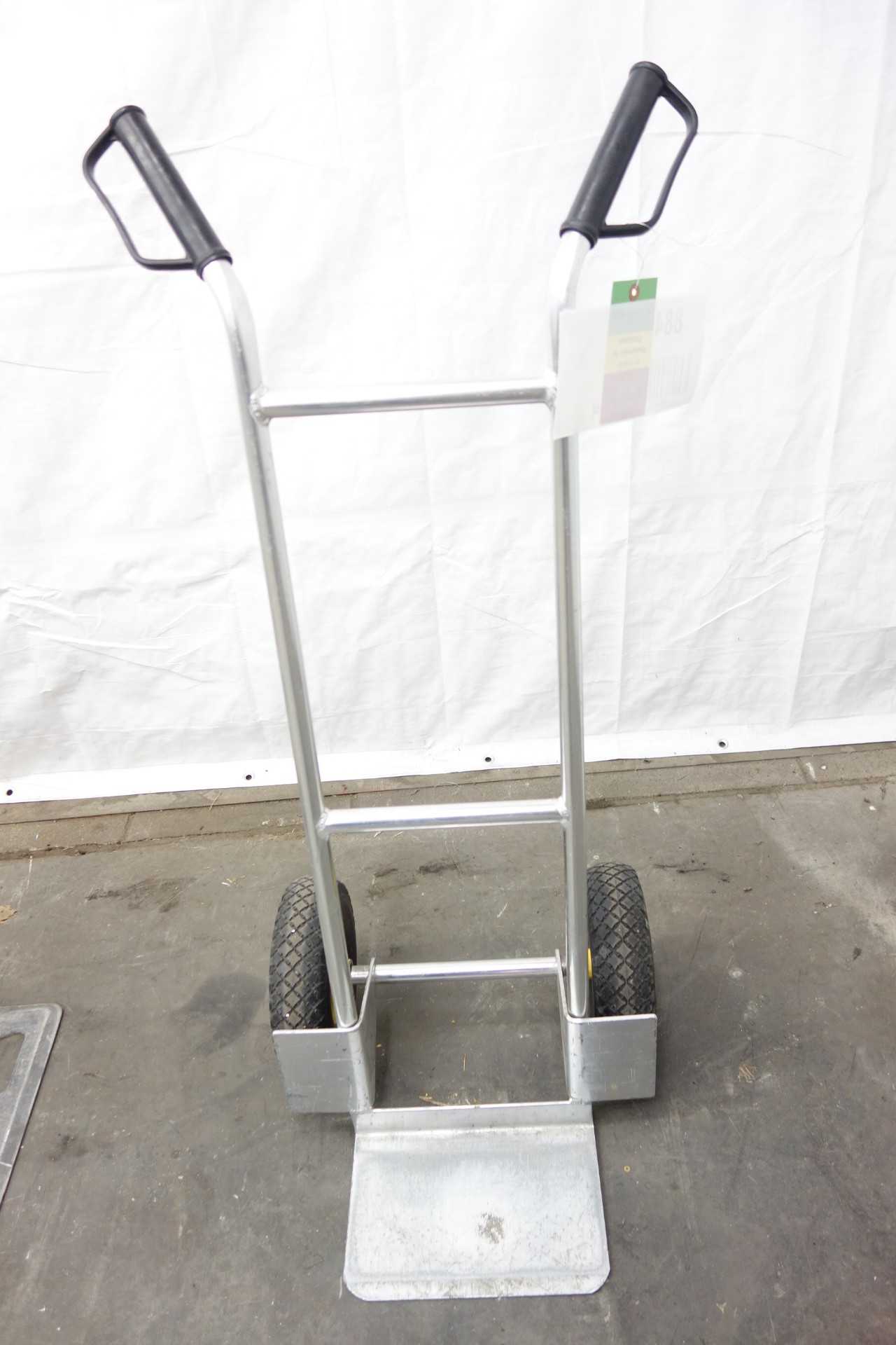 LOT OF 4 ASSORTED ALUMINUM HAND TRUCKS - PLANT & FACILITY