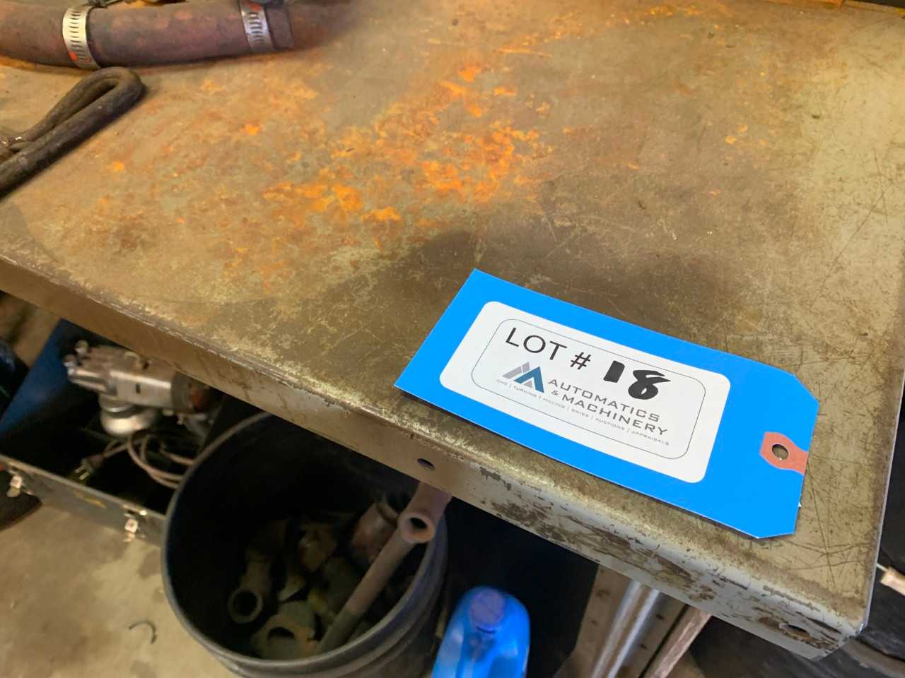 Metal bench w/ spray pak - MATERIAL HANDLING