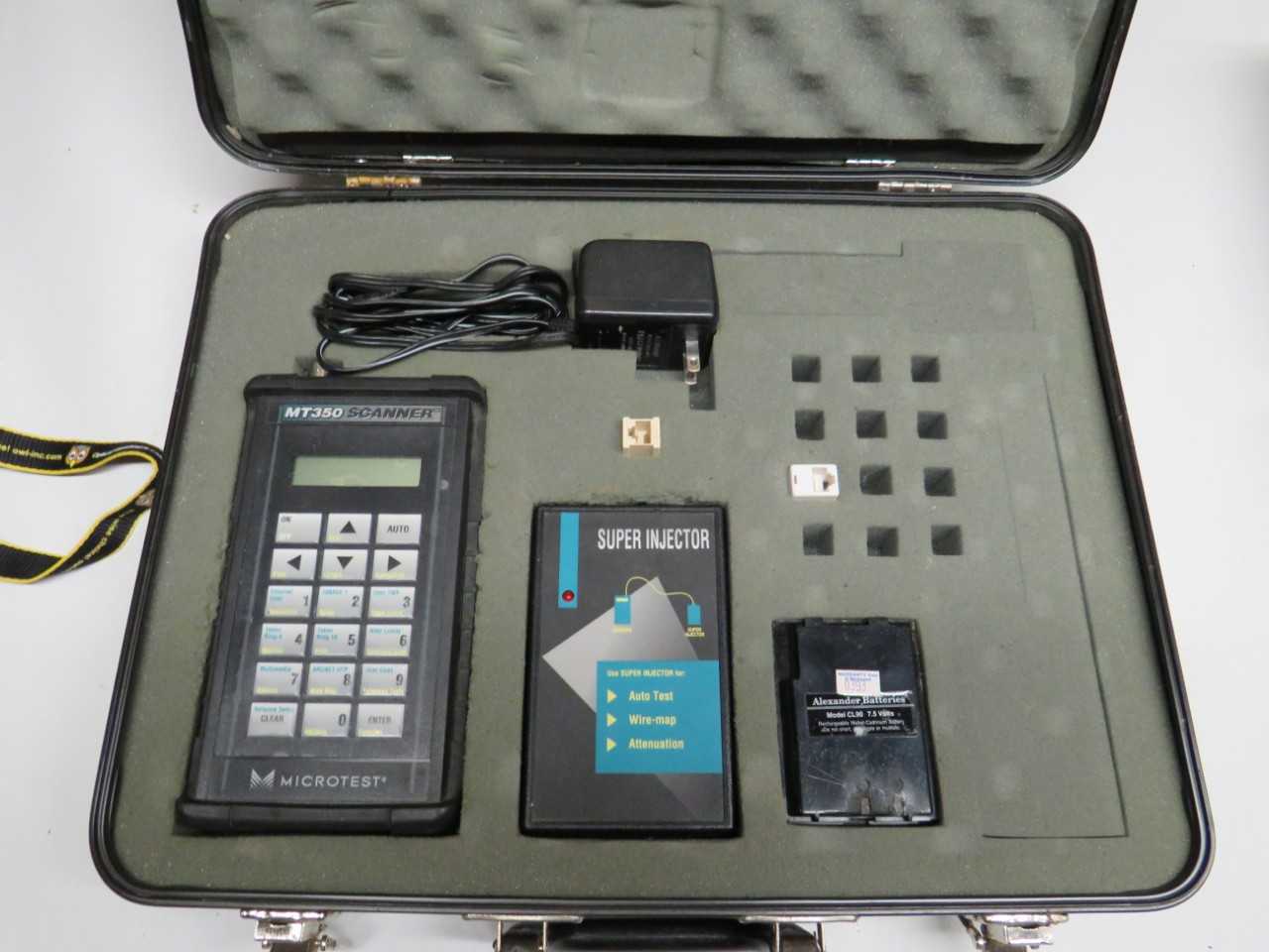 MICROTEST MT350 SCANNER KIT, W/ SUPER INJECTOR, ALEXANDER BATTERIES MODEL CL90 - ELECTRIC POWER TOOLS