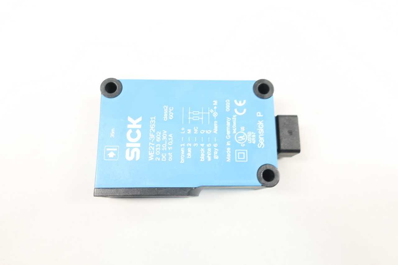 SICK WE27-3F2631 10-30V-DC PHOTOELECTRIC SENSOR - INSTRUMENTATION