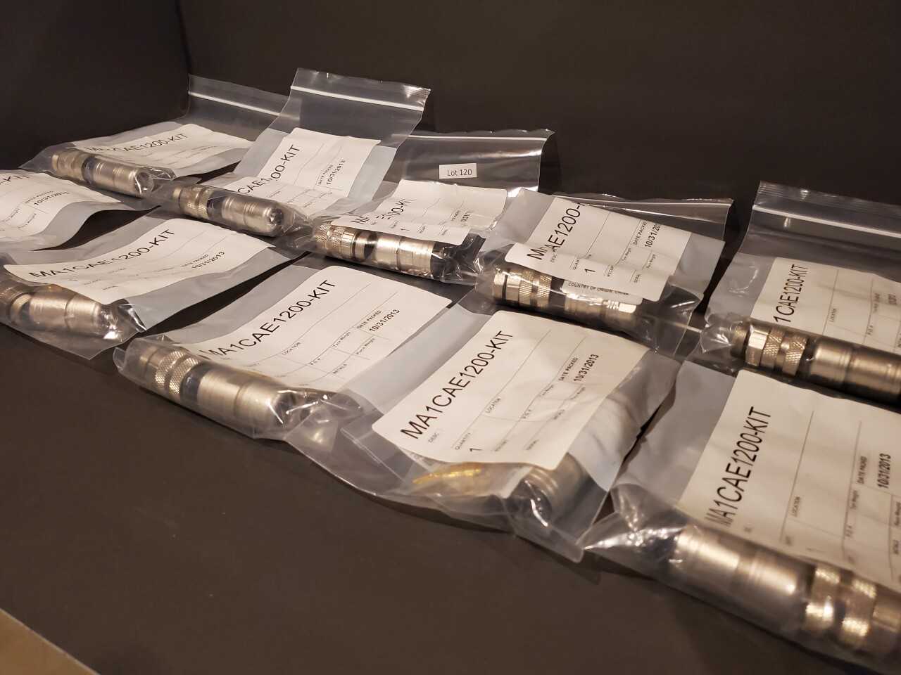 Lot of 10 Amphenol Circular Metric Connectors MA1CAE1200-KIT - ELECTRICAL PARTS