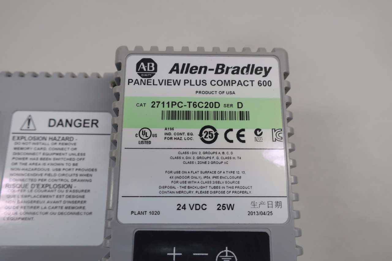 ALLEN BRADLEY PANELVIEW PLUS 600 OPERATOR INTERFACE PANEL - MISCELLANEOUS