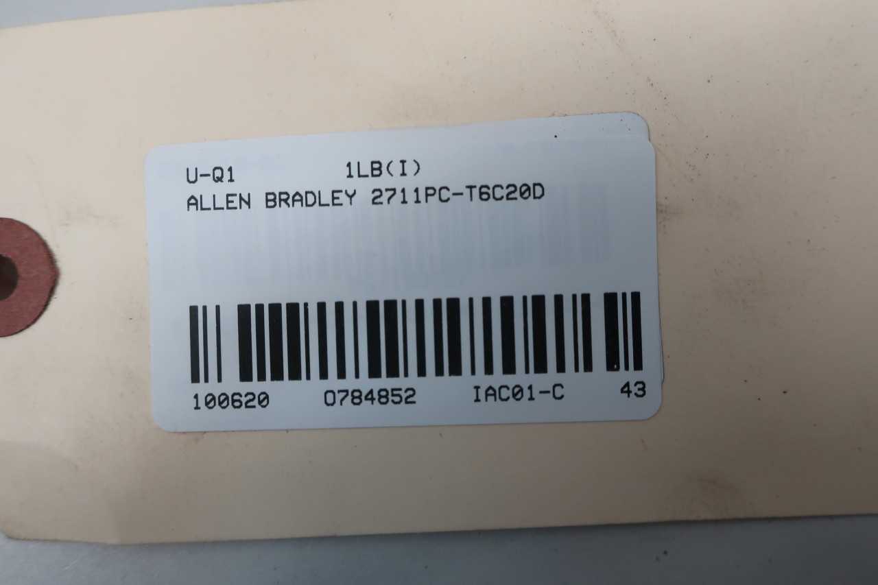ALLEN BRADLEY 2711PC-T6C20D PANELVIEW PLUS COMPACT 600 INTERFACE - AUTOMATION & CONTROLS
