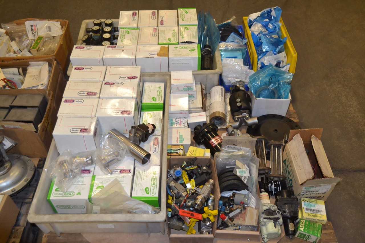 2 PALLETS OF ASSORTED VALVES AND PARTS - MISCELLANEOUS