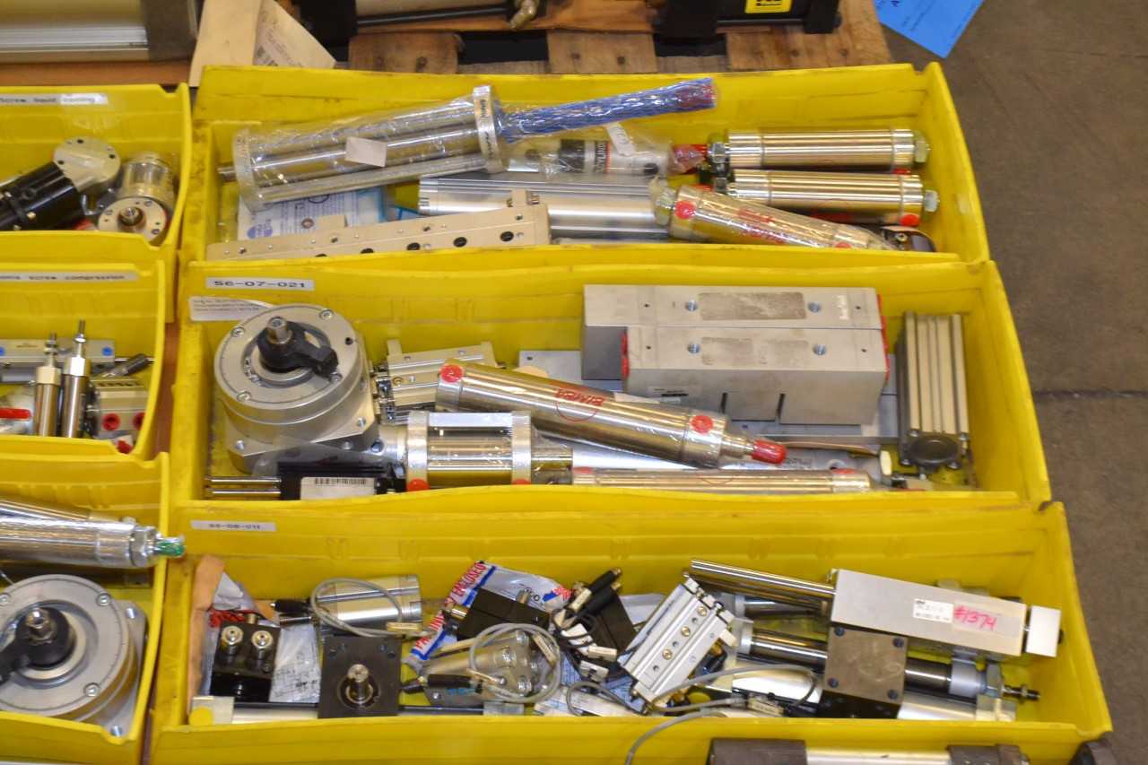 2 PALLETS OF ASSORTED PNEUMATIC CYLINDERS - MISCELLANEOUS
