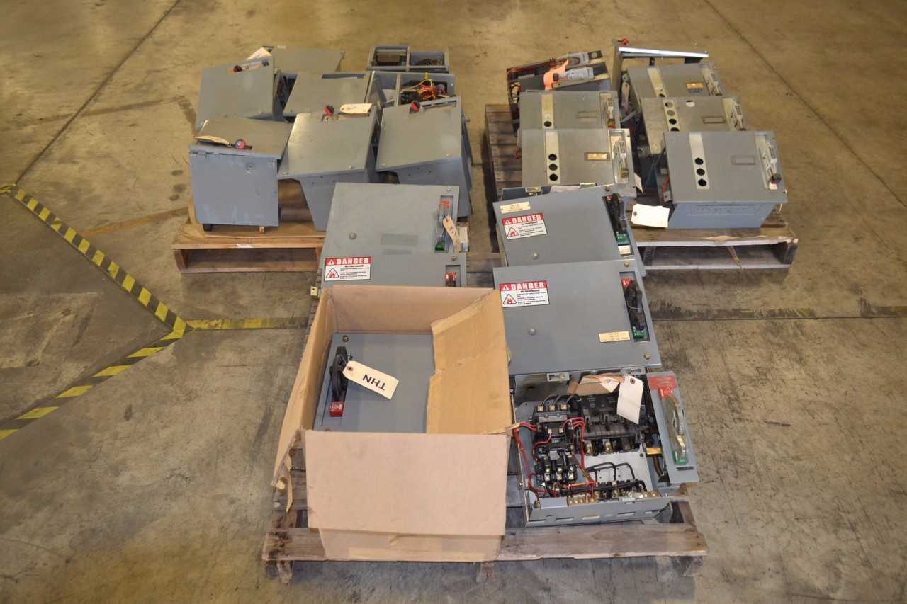 3 PALLETS OF ASSORTED STARTER MCC BUCKETS, ALLEN BRADLEY - MISCELLANEOUS