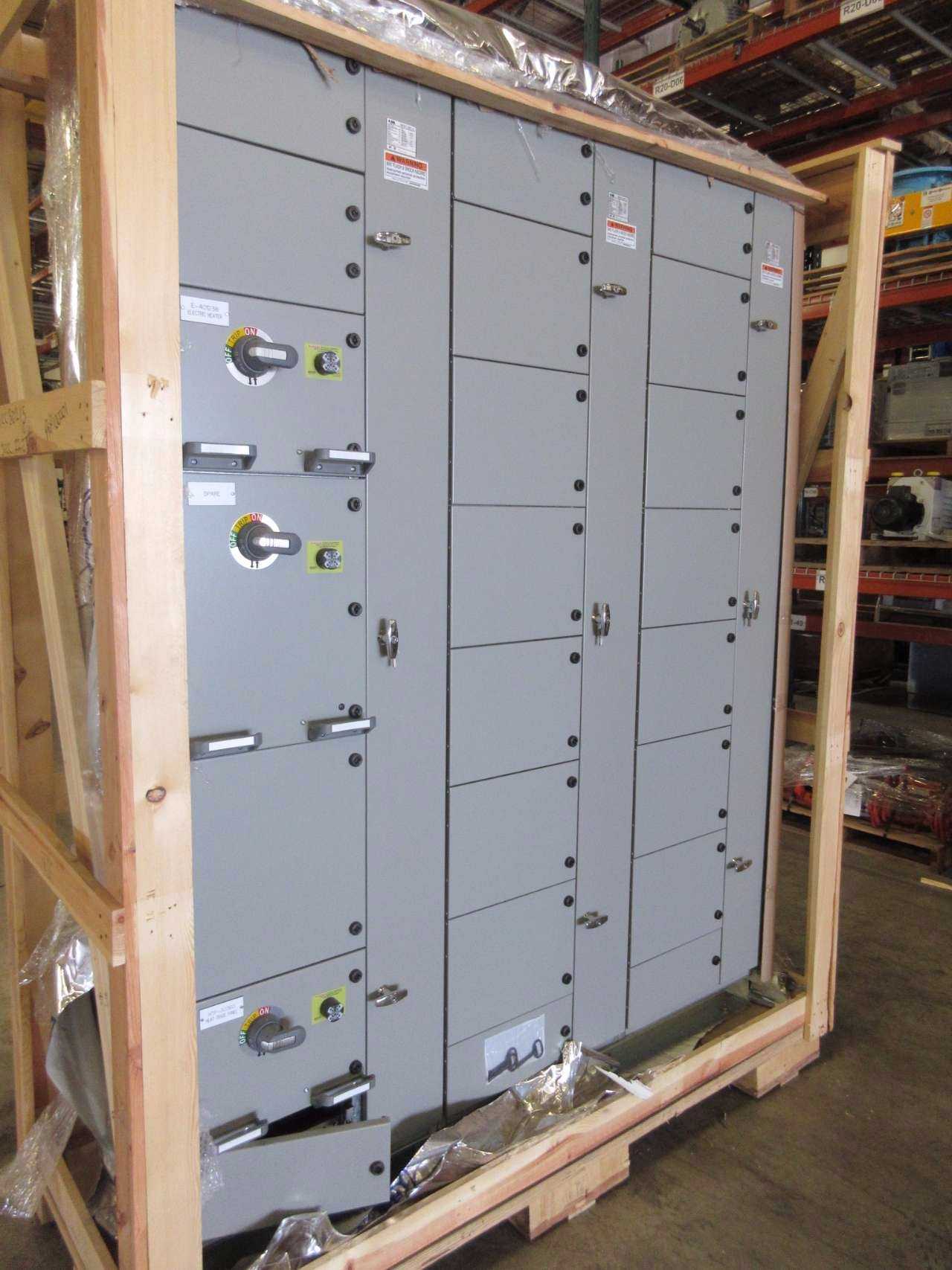 NEW ABB MNS-MCC 3X VERTICAL MCC SECTIONS 3X FEEDER BUCKET SWITCHGEAR - MISCELLANEOUS