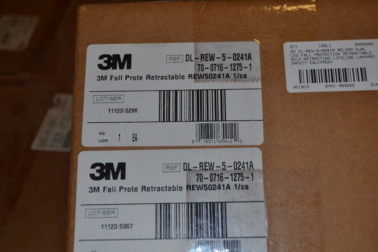 1 PALLET OF 3M DL-REW-5-0241A SAFETY EQUIPMENT - MISCELLANEOUS