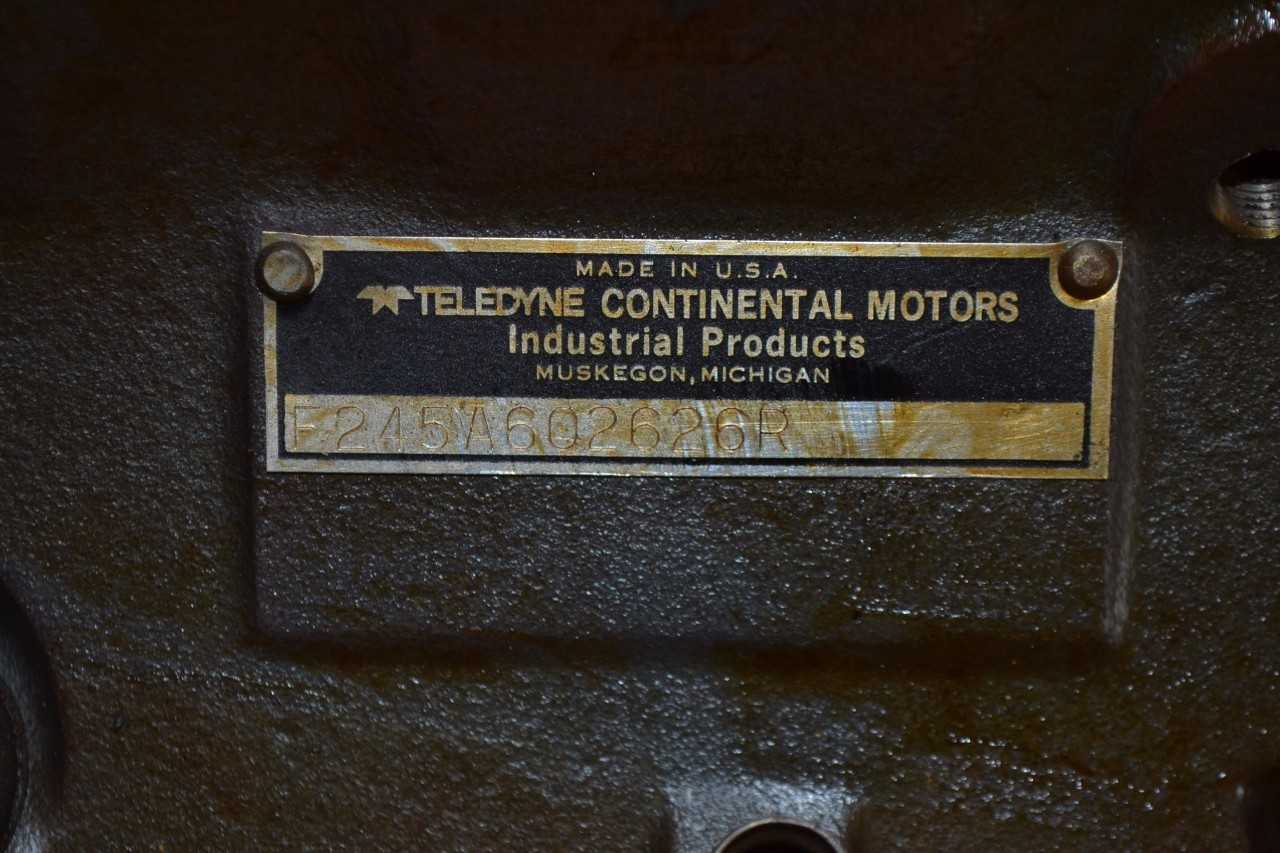 TELEDYNE F245A602626R HYSTER SHORT BLOCK ENGINE ASSEMBLY - MISCELLANEOUS