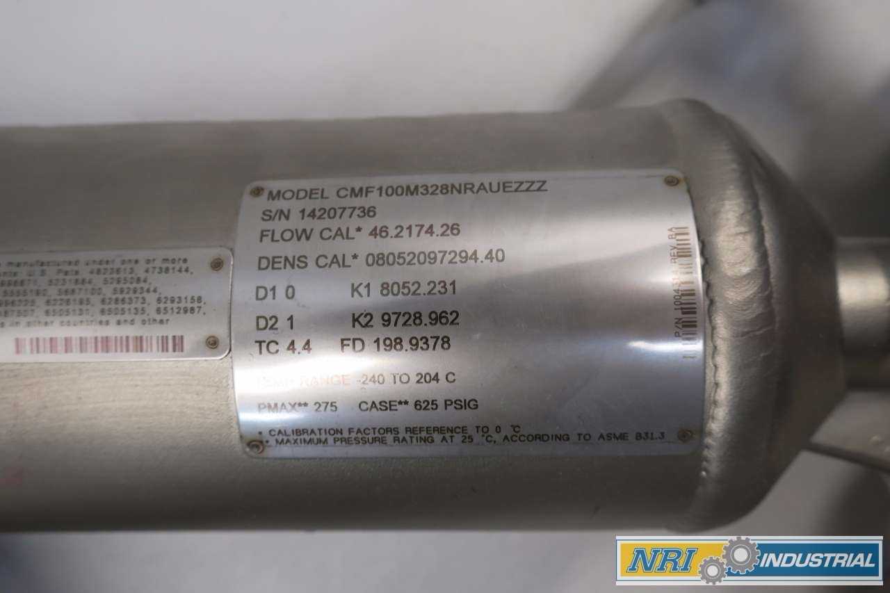 MICRO MOTION CMF100M STAINLESS MASS FLOW SENSOR 1IN - MISCELLANEOUS
