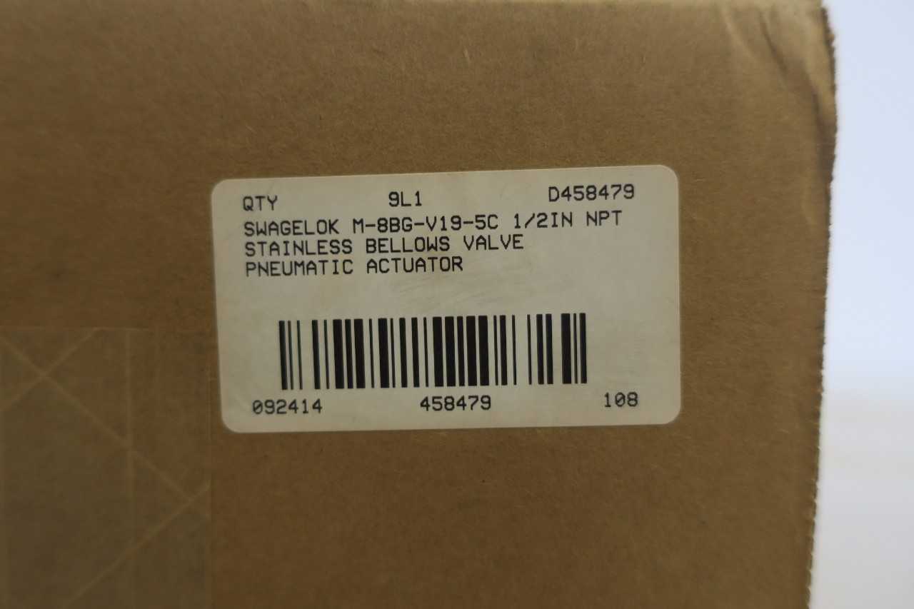 LOT OF SWAGELOK M-8BG-V19-5C STAINLESS PNEUMATIC ACTUATOR - MISCELLANEOUS