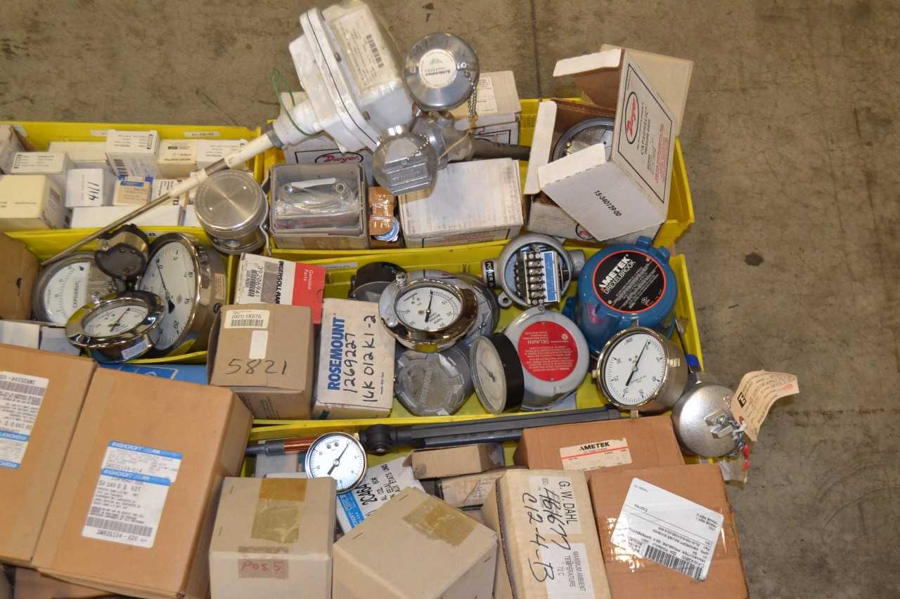 1 PALLET OF ASSORTED INSTRUMENTATION, AMETEK, DWYER - MISCELLANEOUS