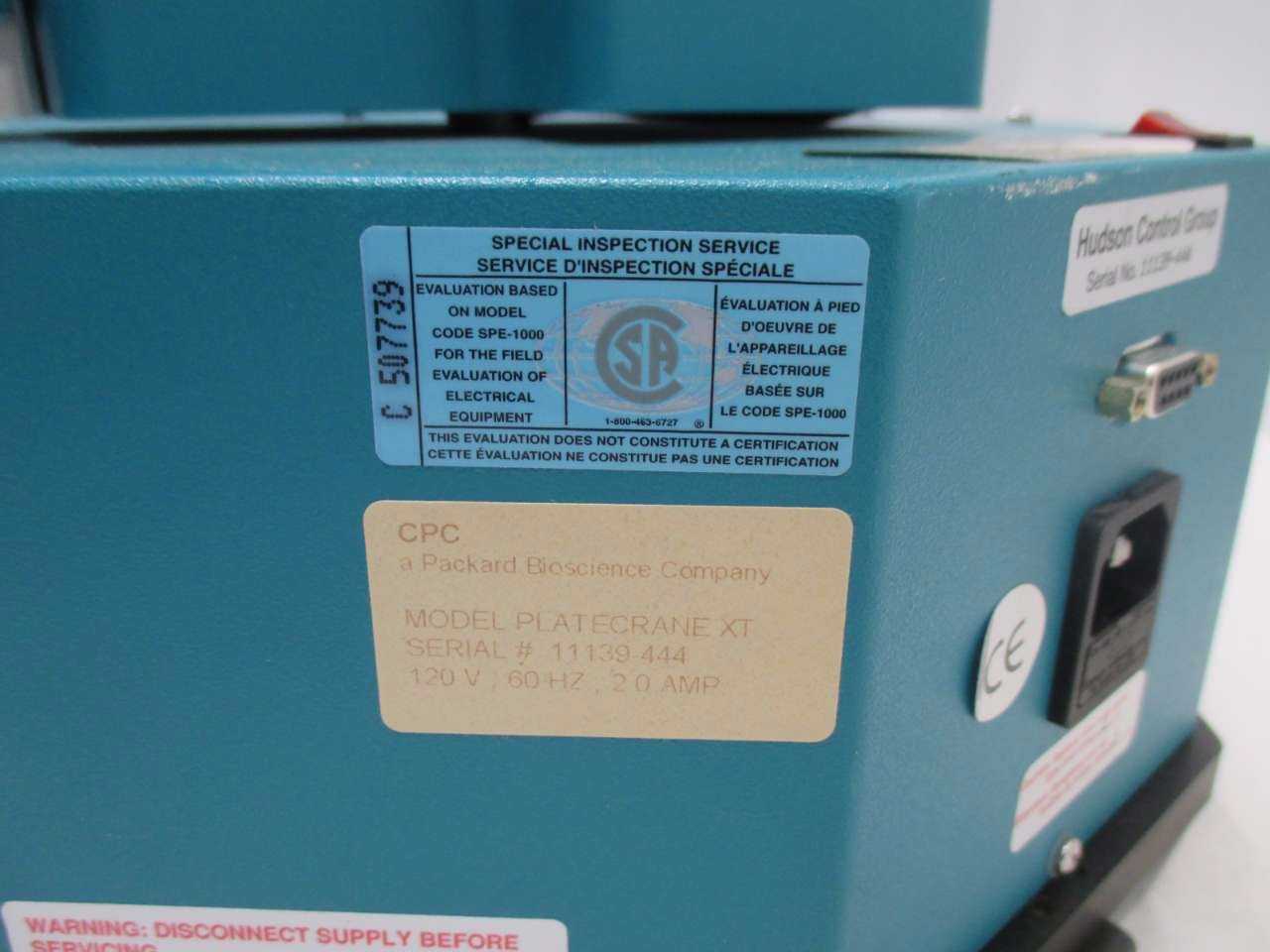 HUDSON PLATE CRANE XT MICROPLATE ROBOT PLATE CRANE - MISCELLANEOUS
