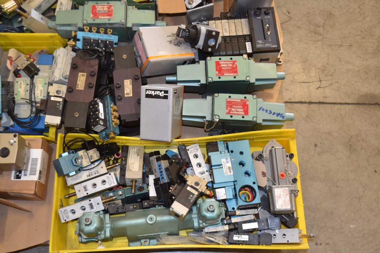 1 PALLET OF ASSORTED SOLENOID VALVES, ASCO, NUMATICS - MISCELLANEOUS