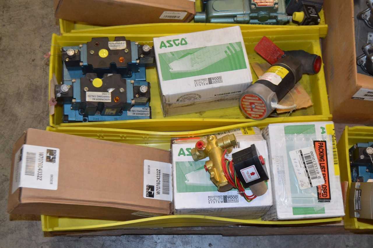 1 PALLET OF ASSORTED SOLENOID VALVES, ASCO, NUMATICS - MISCELLANEOUS