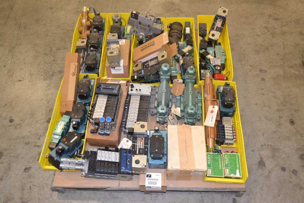1 PALLET OF ASSORTED SOLENOID VALVES, ASCO, NUMATICS - MISCELLANEOUS