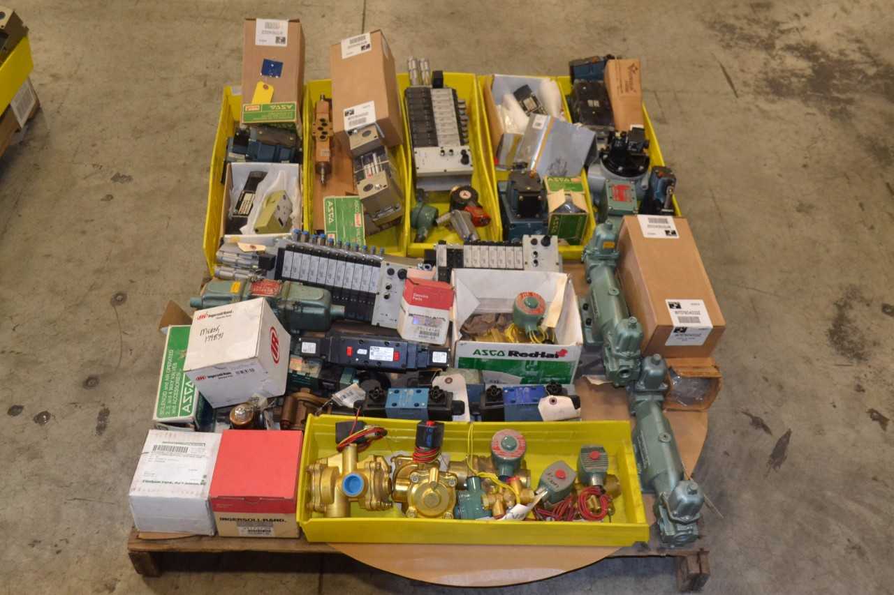 1 PALLET OF ASSORTED SOLENOID VALVES, ASCO, NUMATICS - MISCELLANEOUS