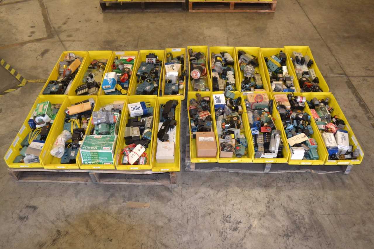 2 PALLETS OF ASSORTED SOLENOID VALVES, ASCO - MISCELLANEOUS