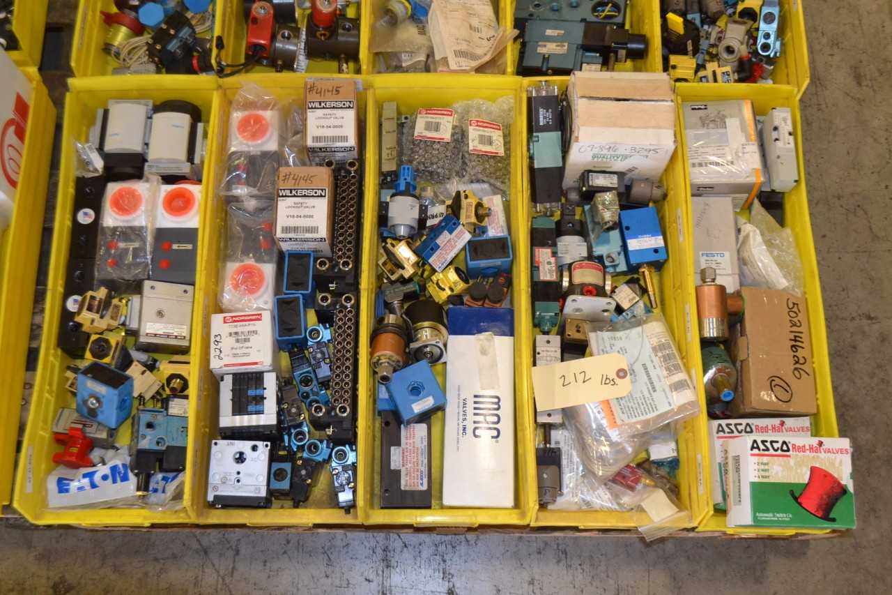 2 PALLETS OF ASSORTED SOLENOID VALVES, ASCO - MISCELLANEOUS