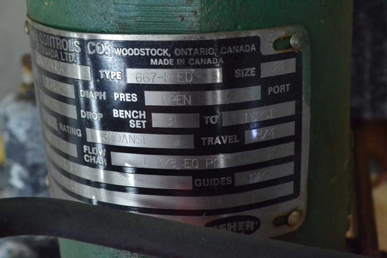 FISHER 667 ED 1-1/2 IN 300 STEEL CONTROL VALVE (BRAMPTON) - MISCELLANEOUS