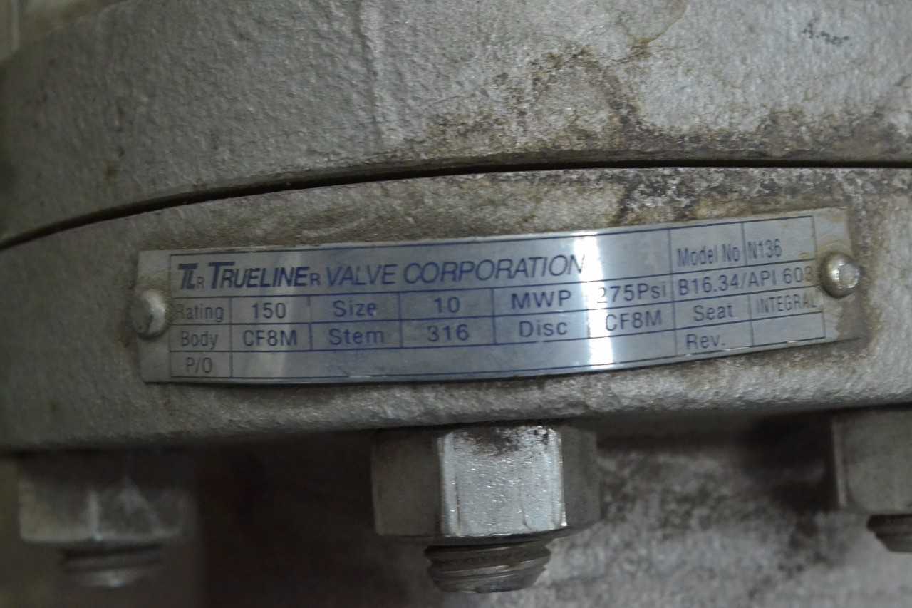 TRUELINE N136 10 IN STAINLESS FLANGED GATE VALVE (BRAMPTON) - MISCELLANEOUS