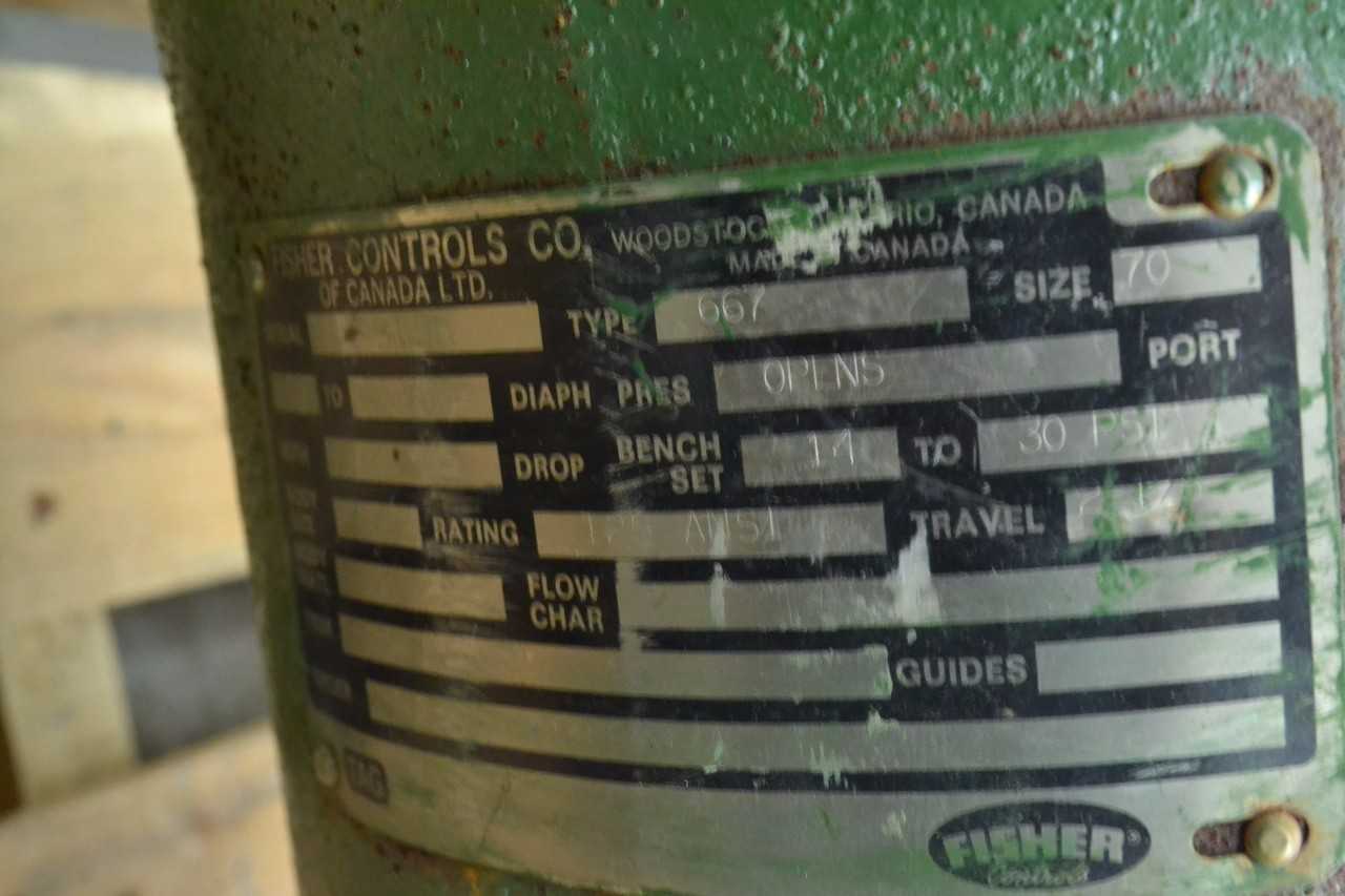 FISHER 667 4 IN 125 IRON CONTROL VALVE (BRAMPTON) - MISCELLANEOUS
