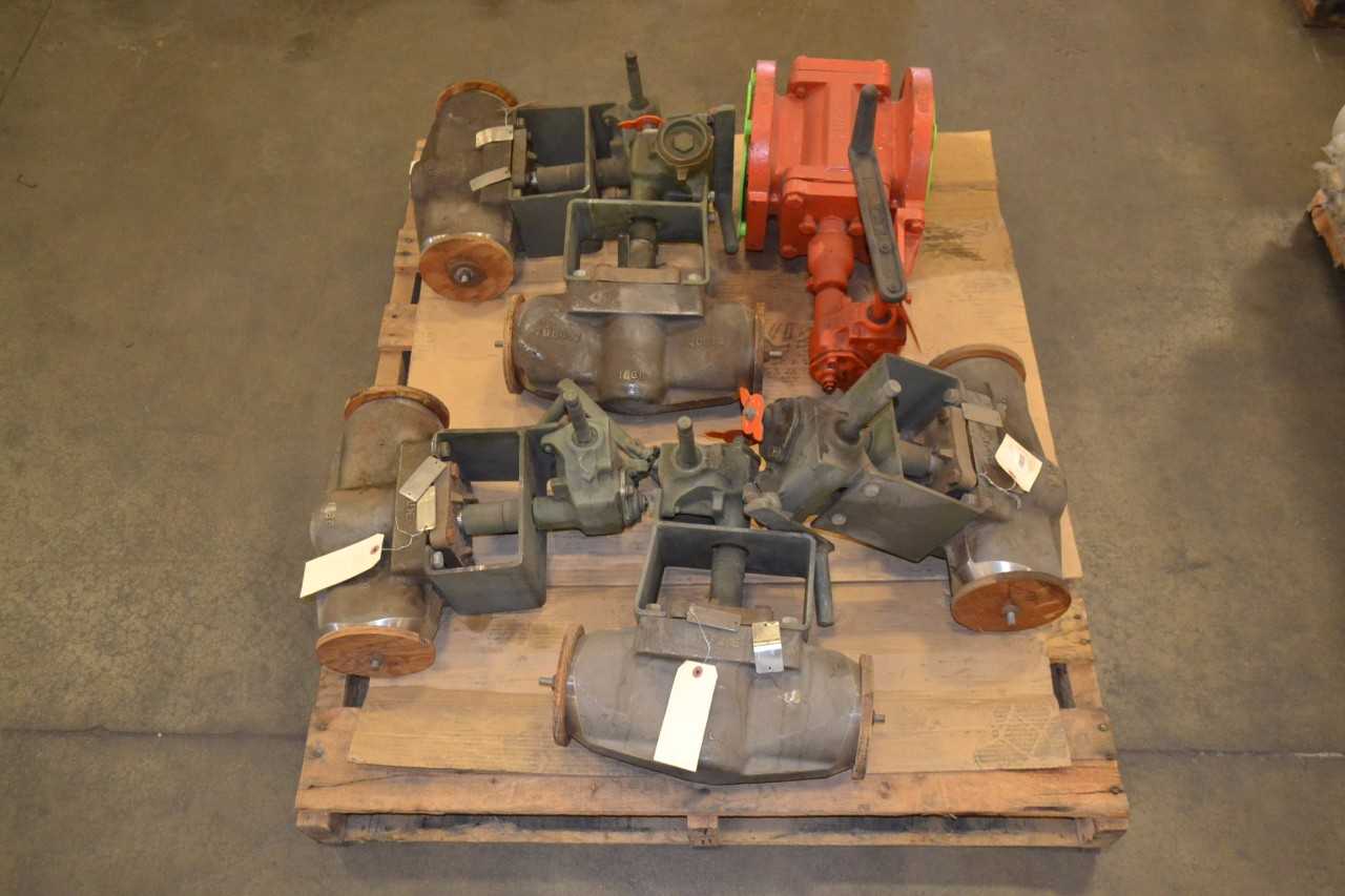 1 PALLET OF ASSORTED 4"-6" CLASS 150 STAINLESS PLUG VALVES, TUFLINE - MISCELLANEOUS