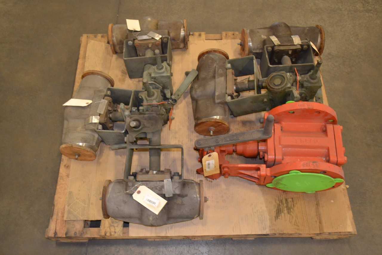1 PALLET OF ASSORTED 4"-6" CLASS 150 STAINLESS PLUG VALVES, TUFLINE - MISCELLANEOUS