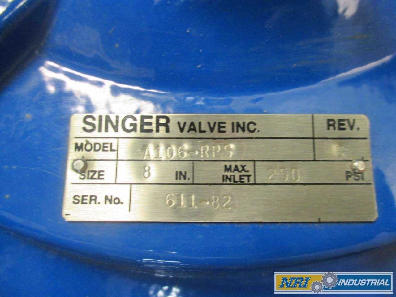 NEW SINGER A106-RPS 8 IN PRESSURE REGULATOR VALVE - MISCELLANEOUS