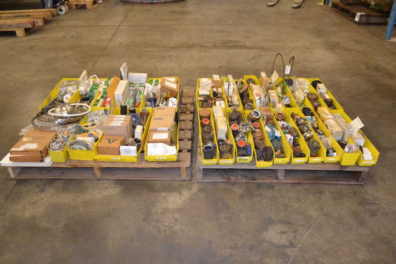 2 PALLETS OF ASSORTED VALVES AND REPLACEMENT PARTS - MISCELLANEOUS