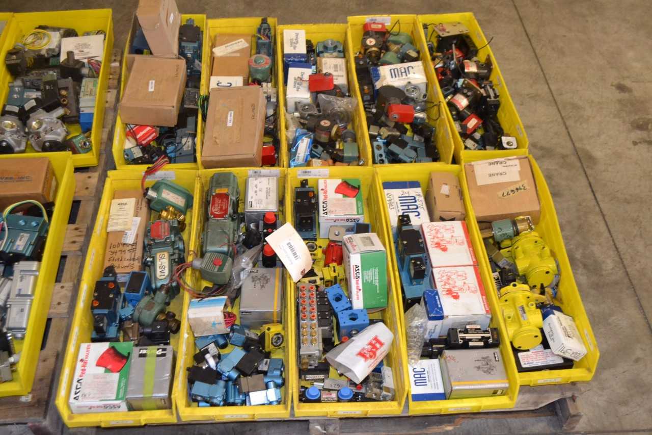 2 PALLETS OF ASSORTED PNEUMATIC VALVES AND VALVE PARTS - MISCELLANEOUS