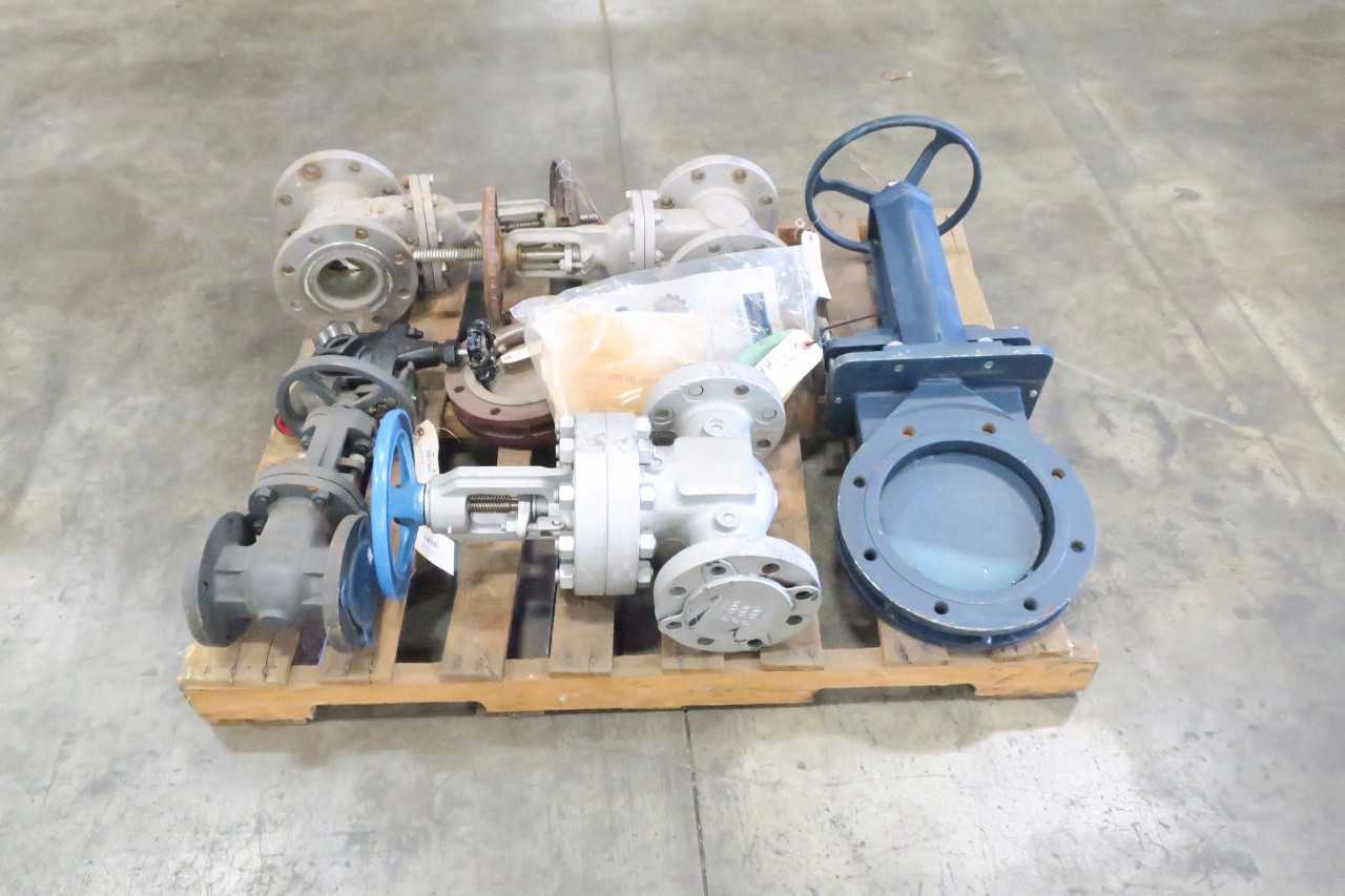 1 PALLET OF ASSORTED 1"-8" VALVES - MISCELLANEOUS