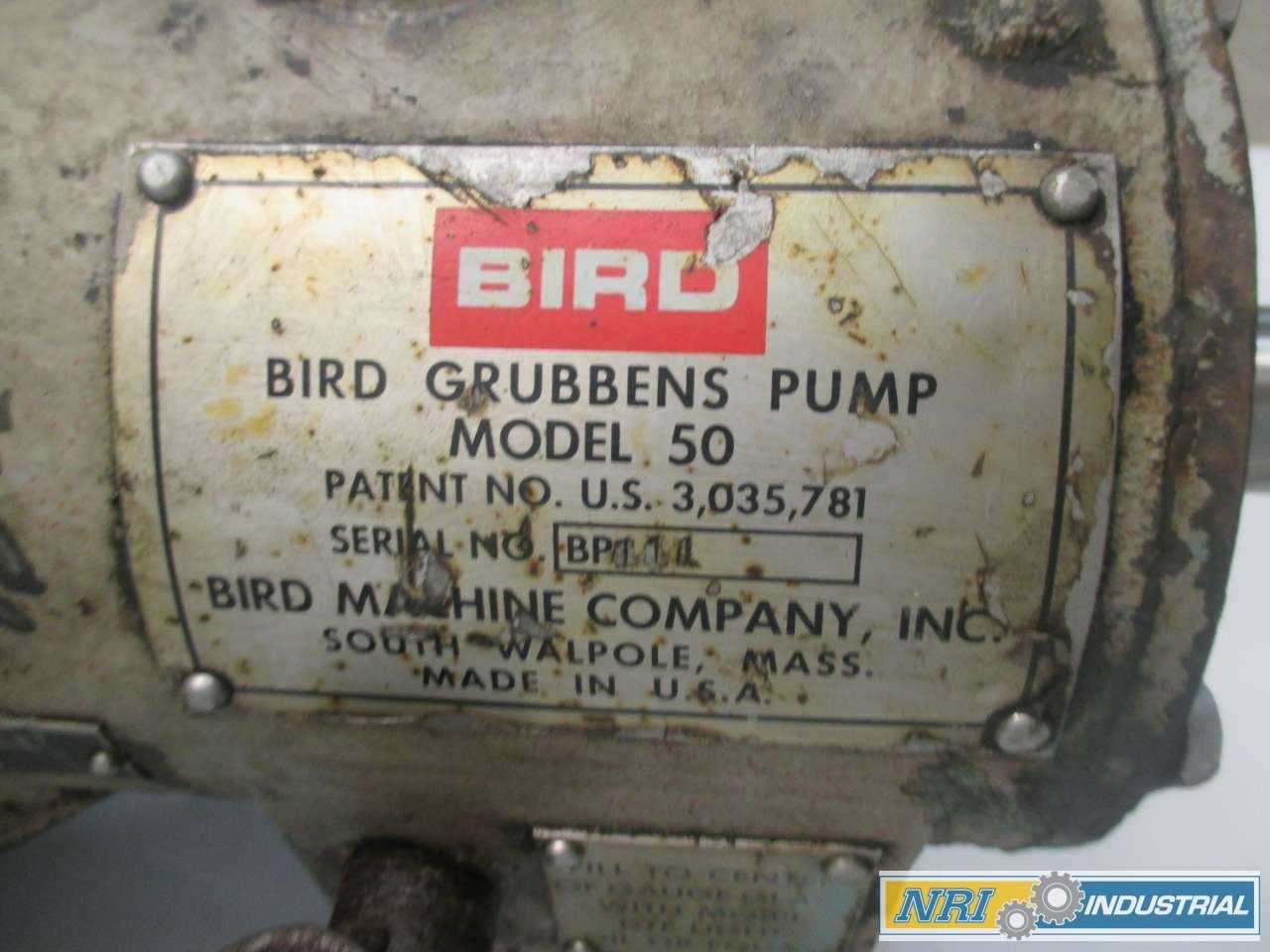 BIRD GRUBBENS 50 STAINLESS CENTRIFUGAL PUMP - MISCELLANEOUS