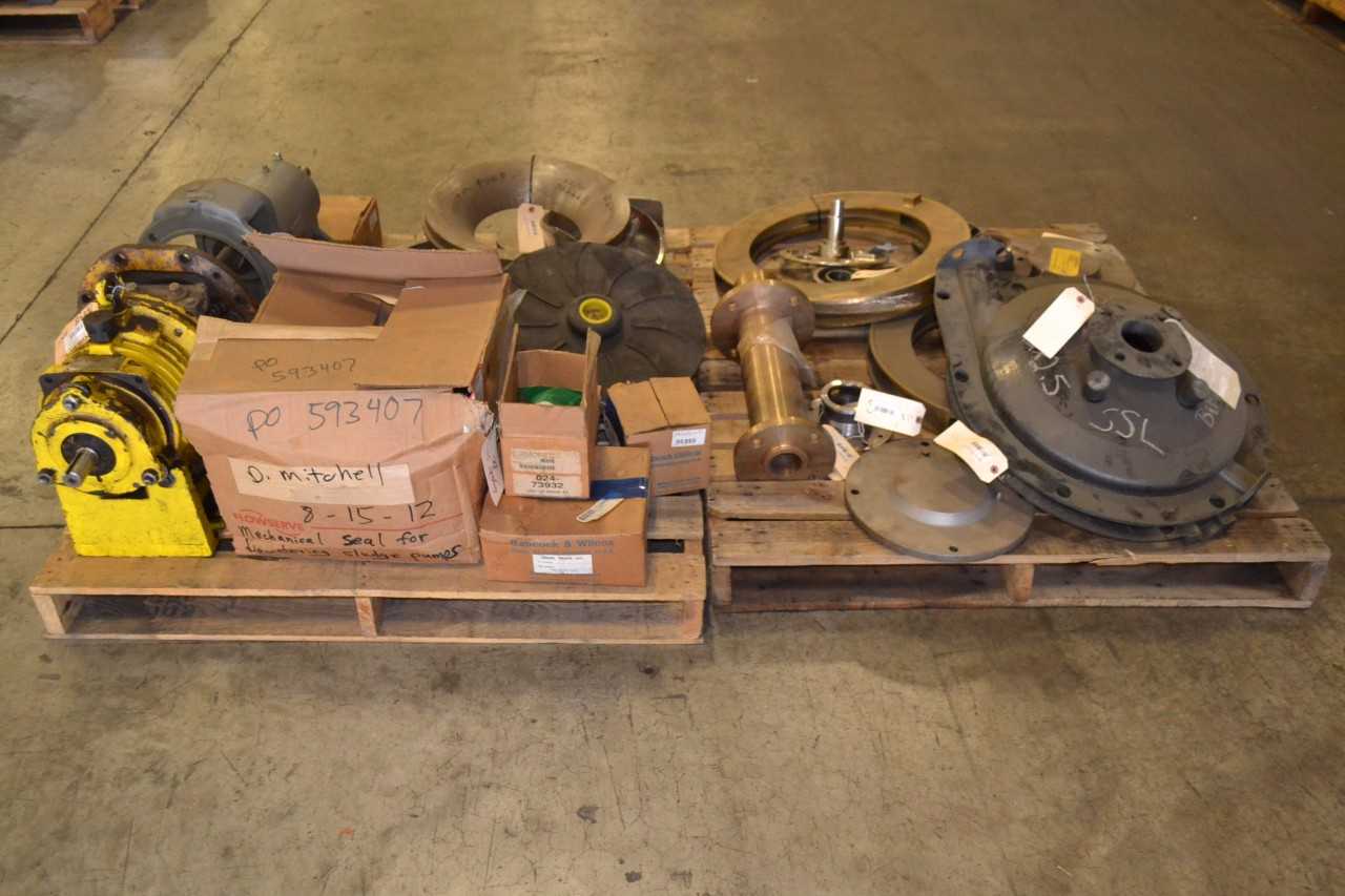 2 PALLETS OF ASSORTED PUMP REPLACEMENT PARTS - MISCELLANEOUS