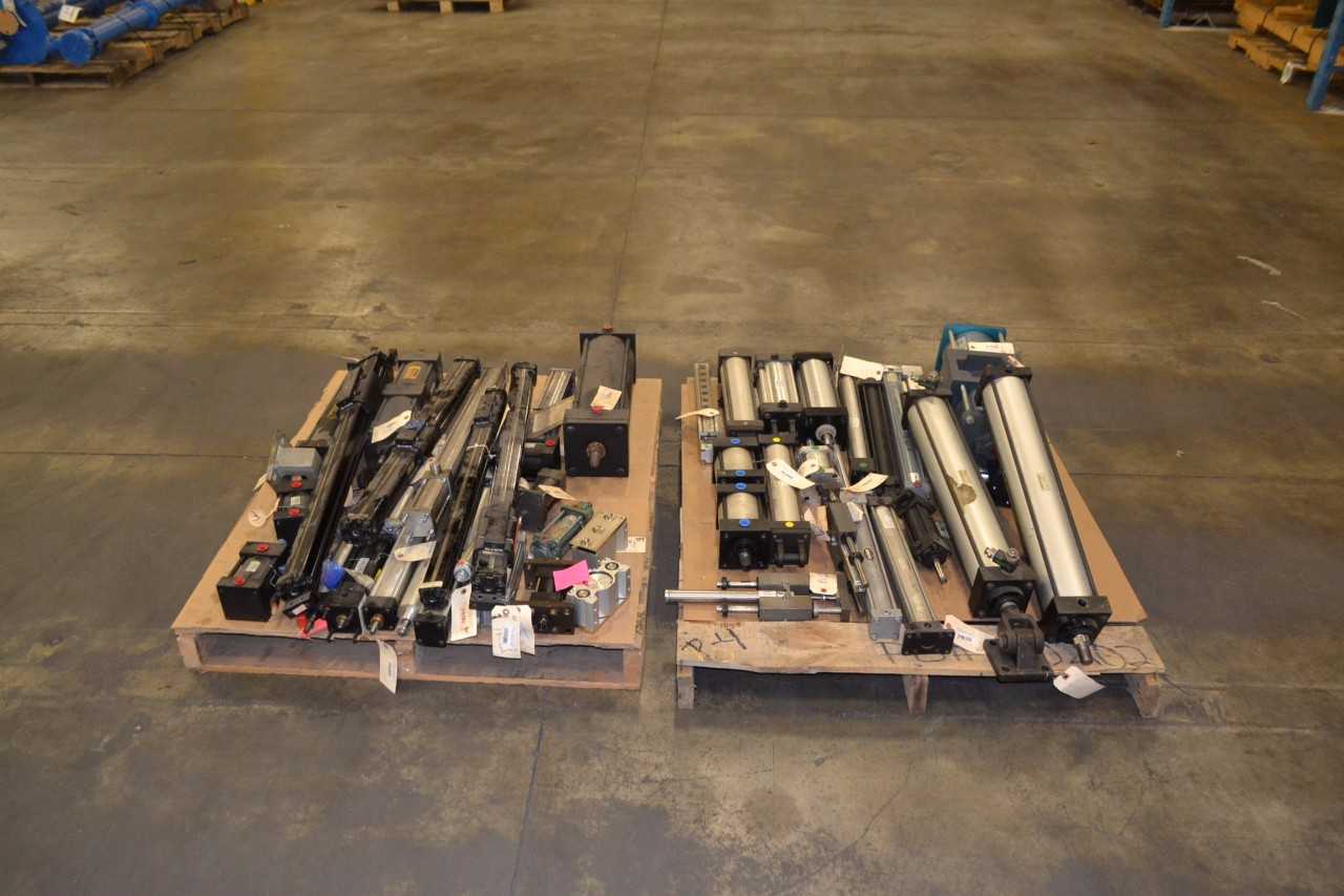 2 PALLETS OF ASSORTED PNEUMATIC CYLINDERS - MISCELLANEOUS