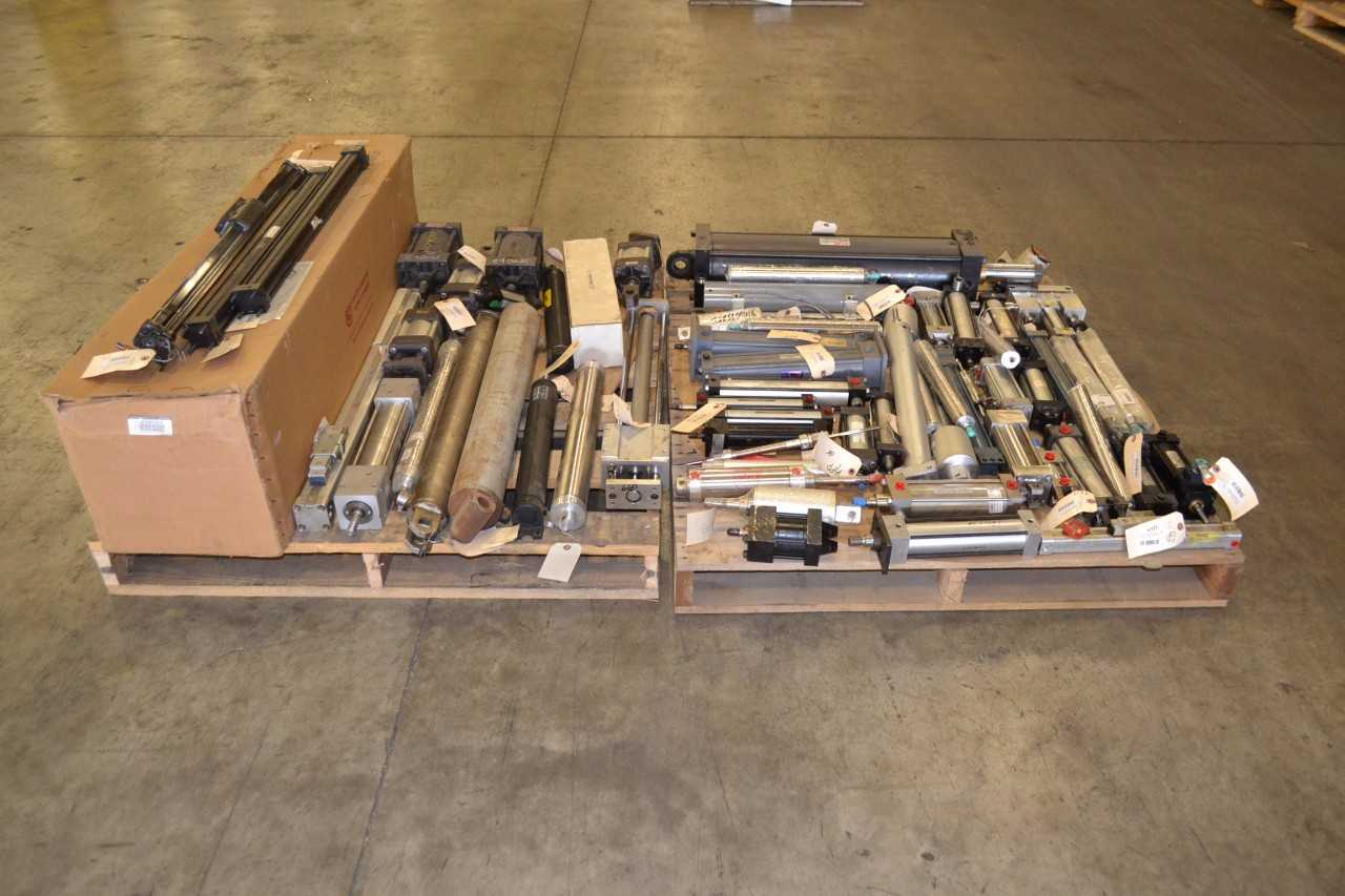 2 PALLETS OF ASSORTED PNEUMATIC CYLINDERS - MISCELLANEOUS