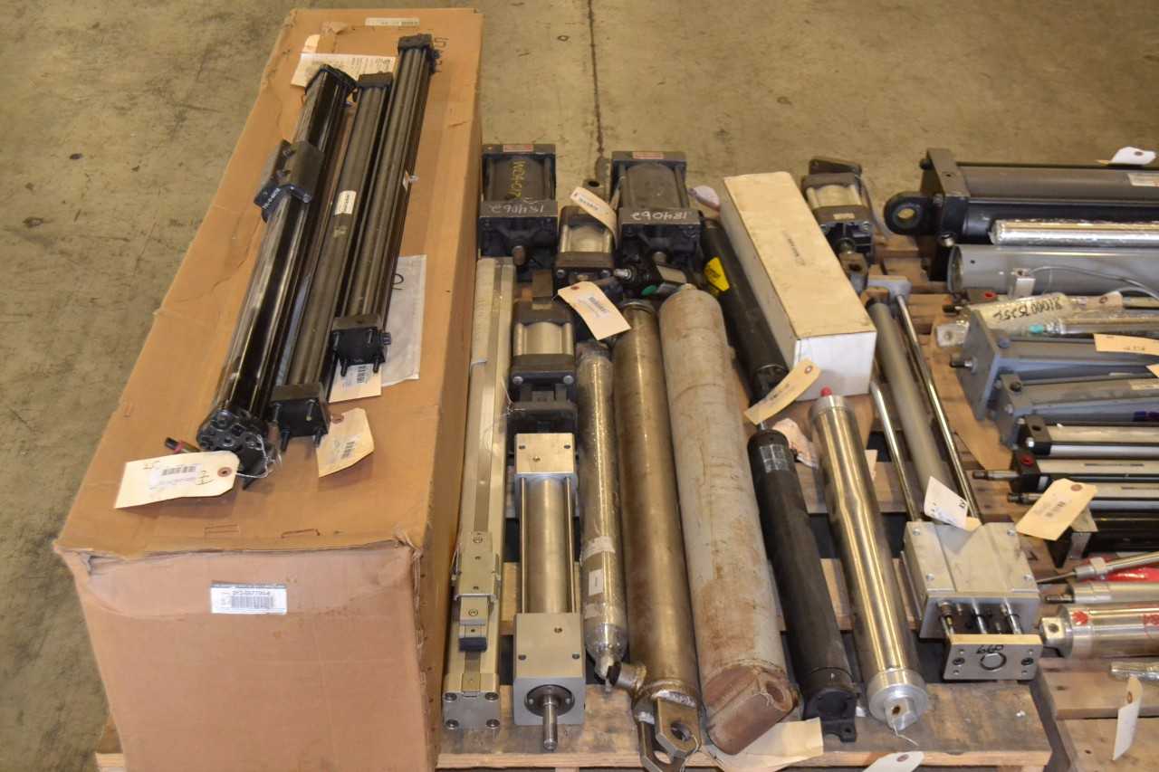 2 PALLETS OF ASSORTED PNEUMATIC CYLINDERS - MISCELLANEOUS