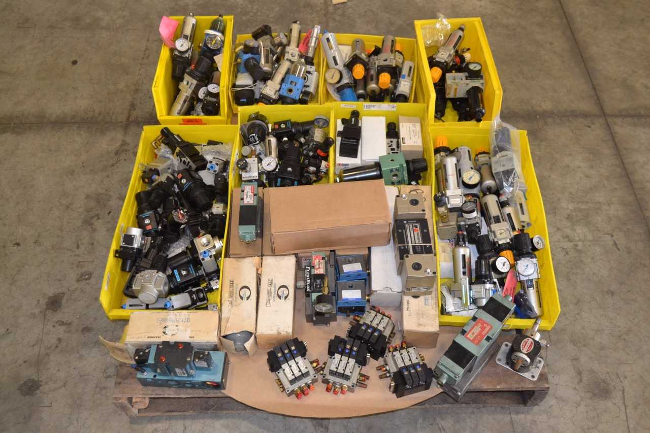 1 PALLET OF ASSORTED FILTER REGULATORS, SOLENOIDS - MISCELLANEOUS