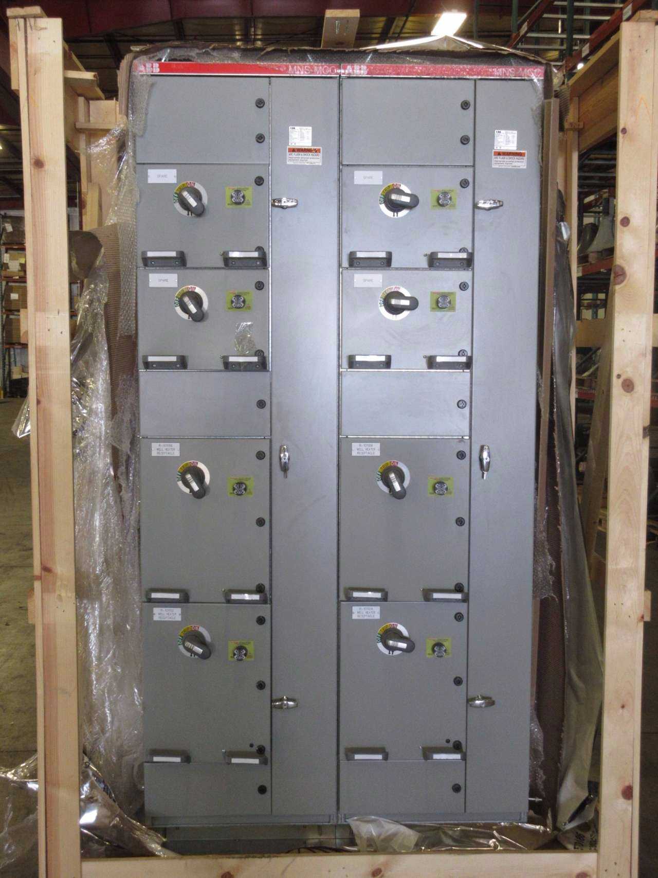 NEW ABB MNS-MCC 2X VERTICAL MCC SECTIONS 8X FEEDER BUCKET SWITCHGEAR - MISCELLANEOUS NEW ABB MNS-MCC 2X VERTICAL MCC SECTIONS 8X FEEDER BUCKET SWITCHGEAR - MISCELLANEOUS