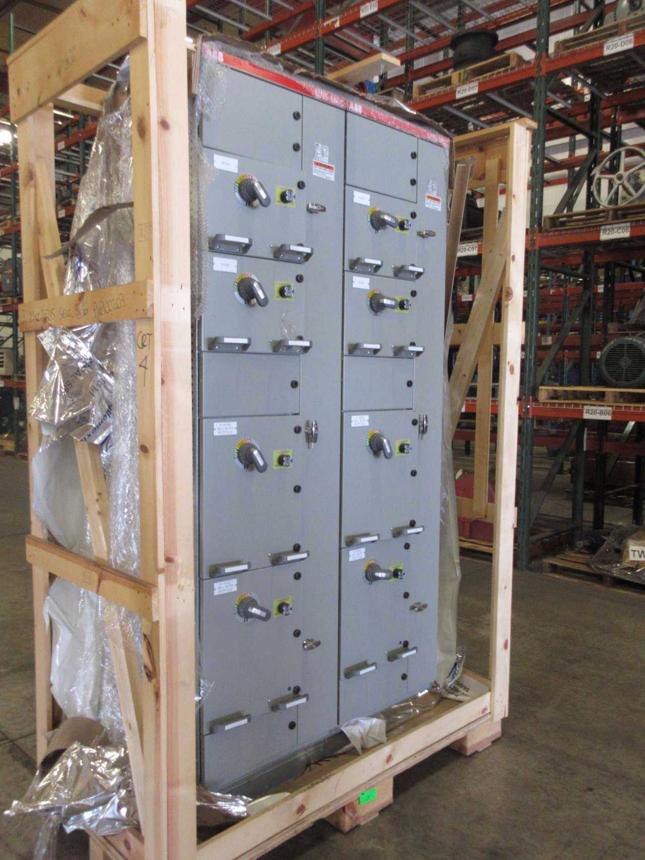 NEW ABB MNS-MCC 2X VERTICAL MCC SECTIONS 8X FEEDER BUCKET SWITCHGEAR - MISCELLANEOUS