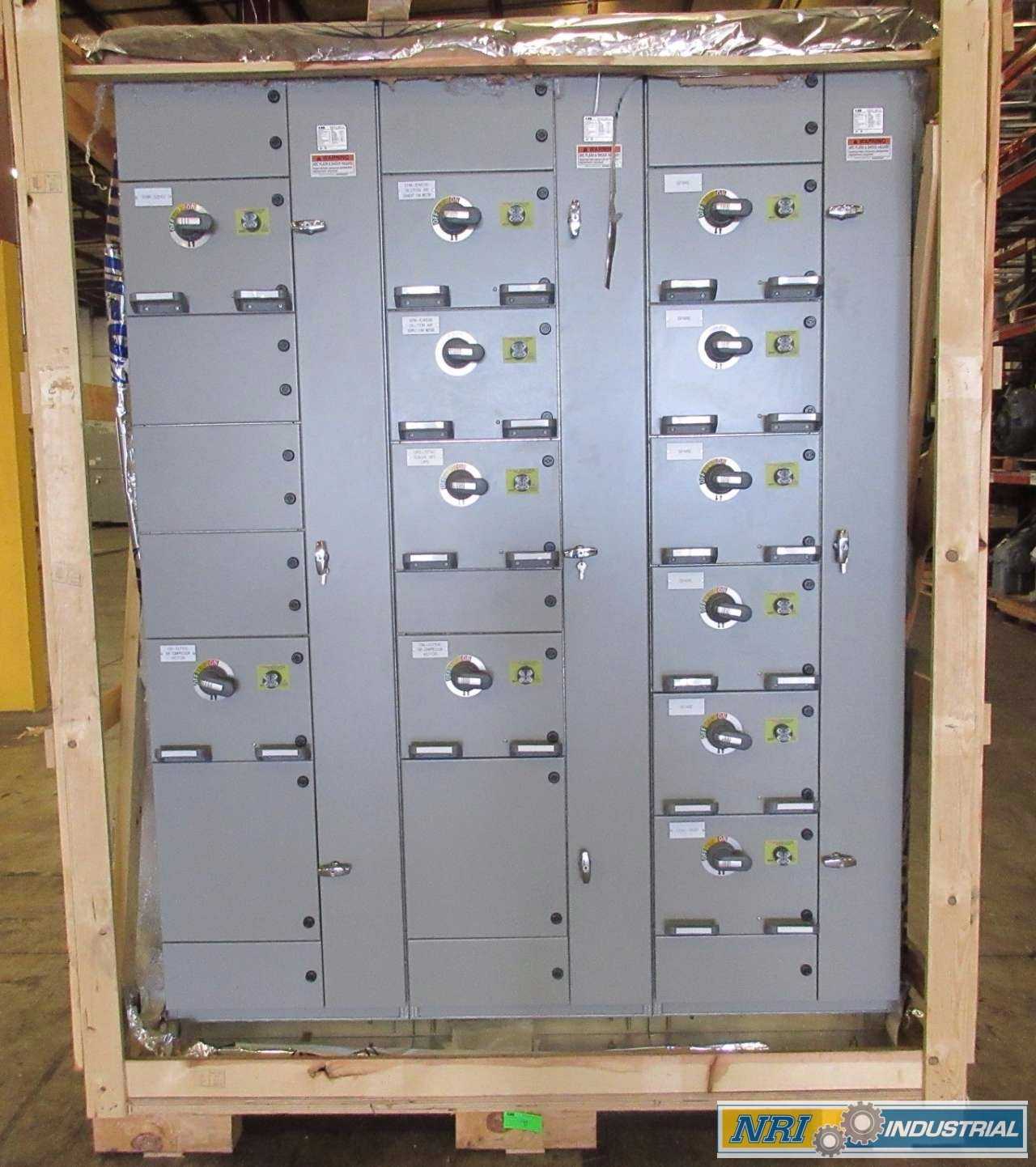NEW ABB MNS-MCC 3X VERTICAL MCC SECTIONS 12X FEEDER BUCKET SWITCHGEAR - MISCELLANEOUS NEW ABB MNS-MCC 3X VERTICAL MCC SECTIONS 12X FEEDER BUCKET SWITCHGEAR - MISCELLANEOUS