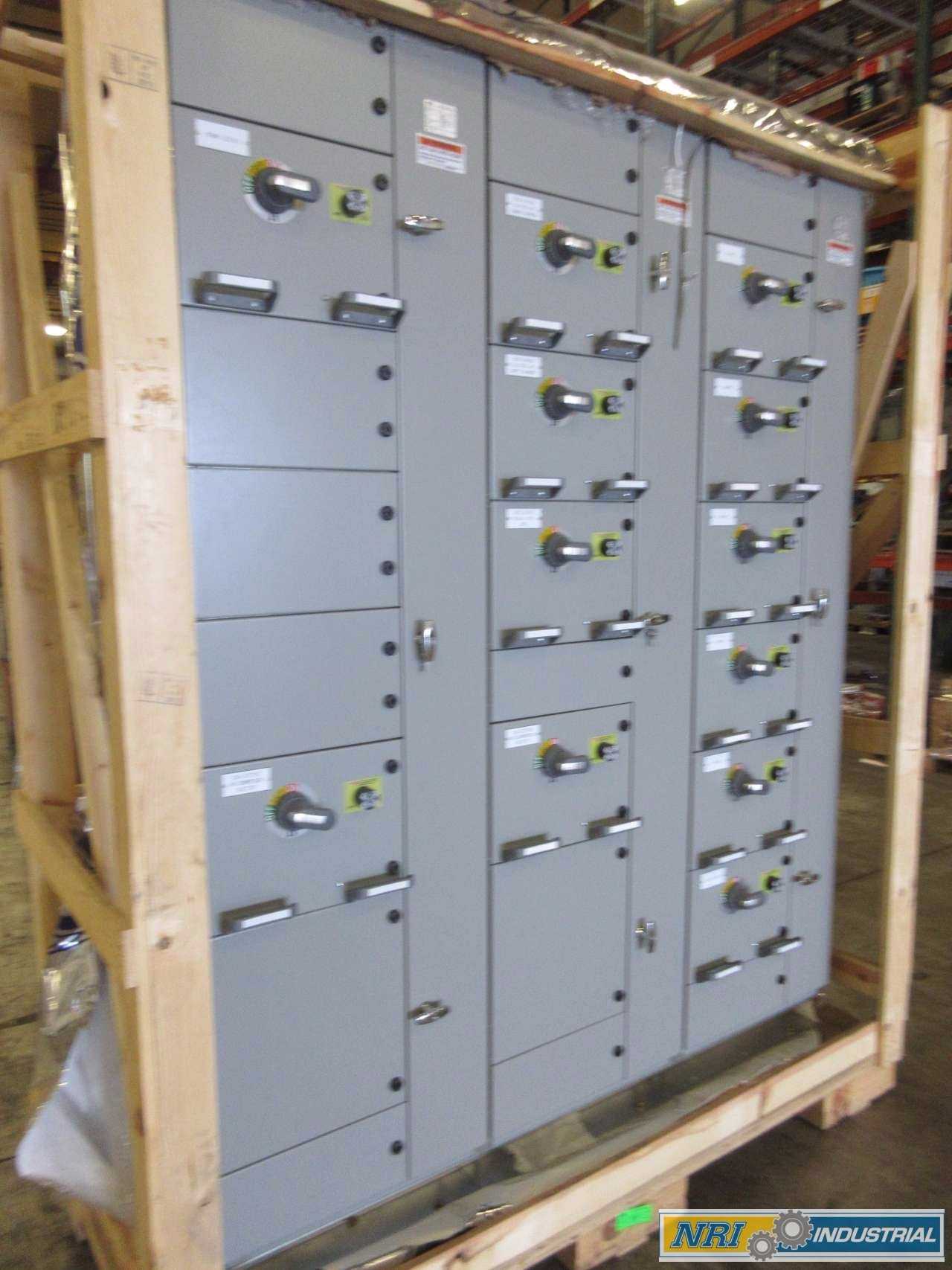 NEW ABB MNS-MCC 3X VERTICAL MCC SECTIONS 12X FEEDER BUCKET SWITCHGEAR - MISCELLANEOUS