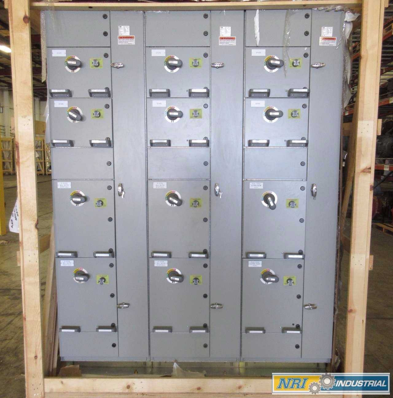 NEW ABB MNS-MCC 3X VERTICAL MCC SECTIONS 13X FEEDER BUCKET SWITCHGEAR - MISCELLANEOUS NEW ABB MNS-MCC 3X VERTICAL MCC SECTIONS 13X FEEDER BUCKET SWITCHGEAR - MISCELLANEOUS