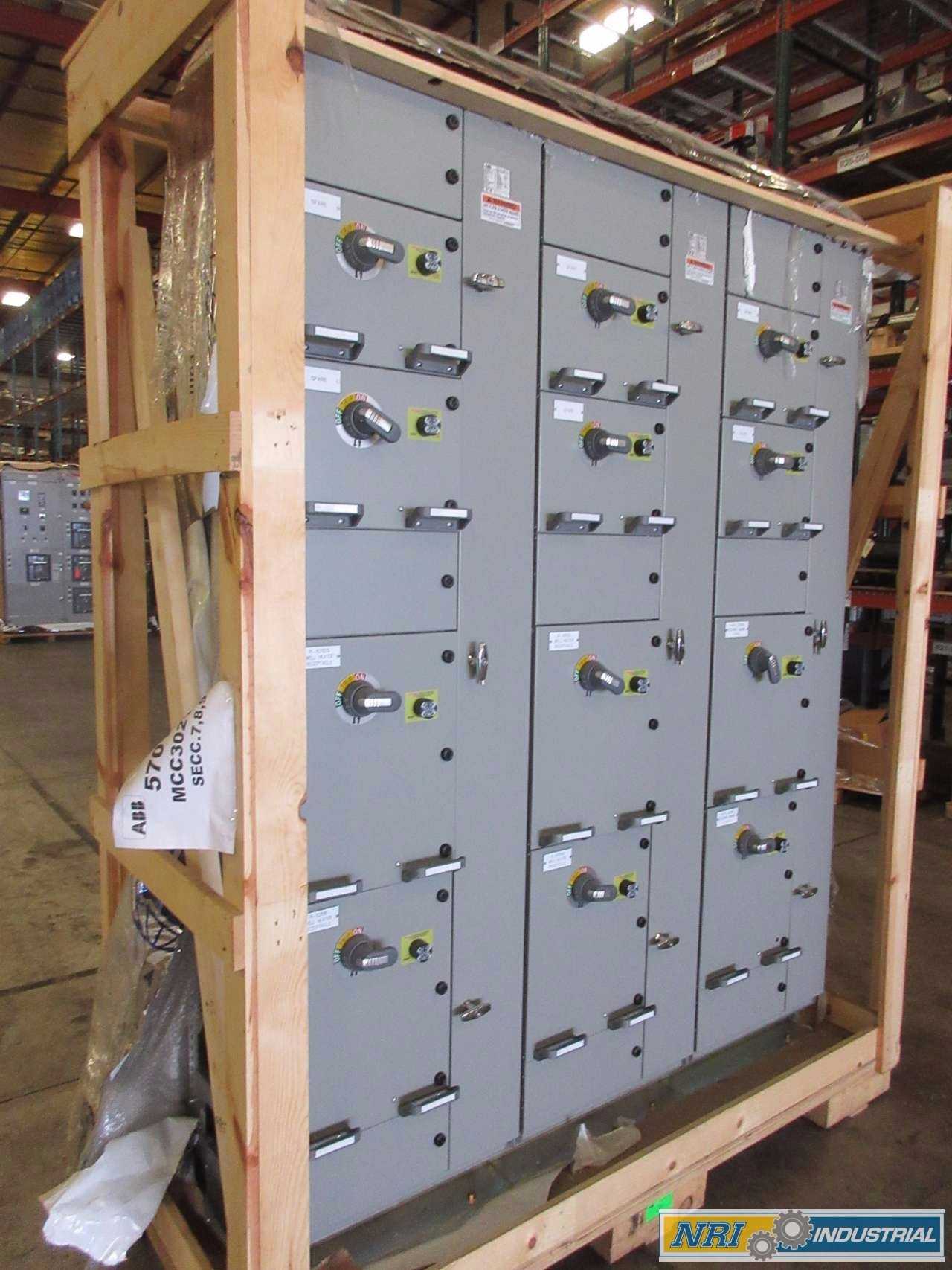 NEW ABB MNS-MCC 3X VERTICAL MCC SECTIONS 13X FEEDER BUCKET SWITCHGEAR - MISCELLANEOUS