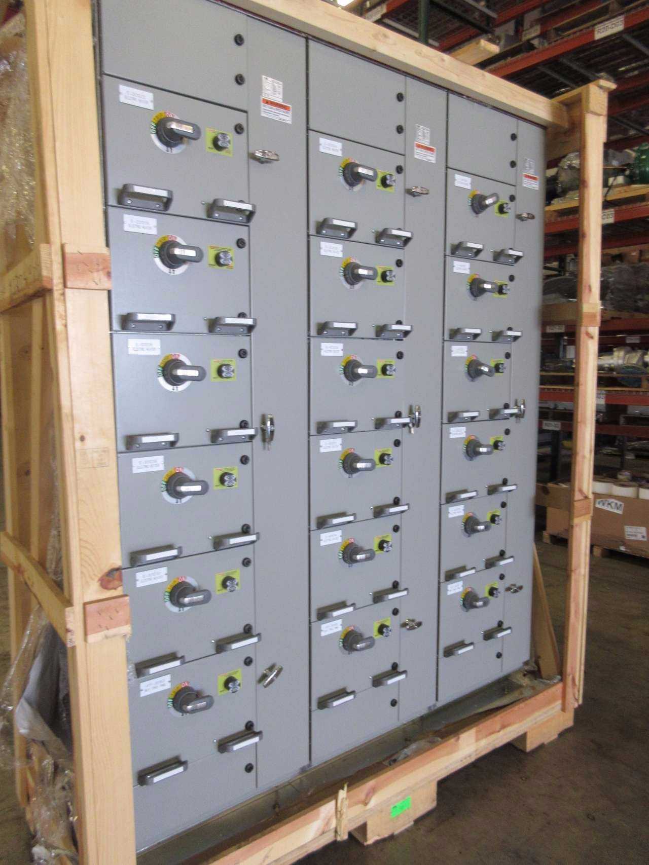 NEW ABB MNS-MCC 3X VERTICAL MCC SECTIONS 18X FEEDER BUCKET SWITCHGEAR - MISCELLANEOUS