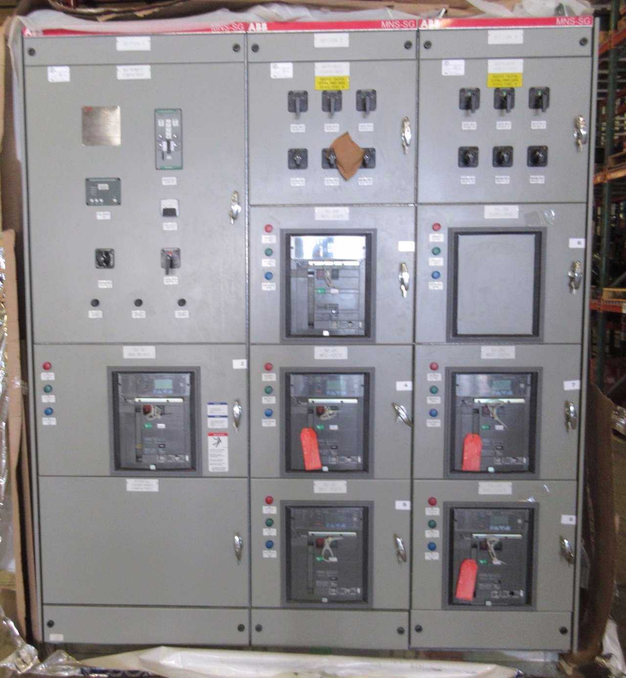 NEW ABB MNS-SG SWITCHGEAR 5X SACE E2S-A 1600A 1X SACE E4S-A 3200A BREAKER - MISCELLANEOUS NEW ABB MNS-SG SWITCHGEAR 5X SACE E2S-A 1600A 1X SACE E4S-A 3200A BREAKER - MISCELLANEOUS