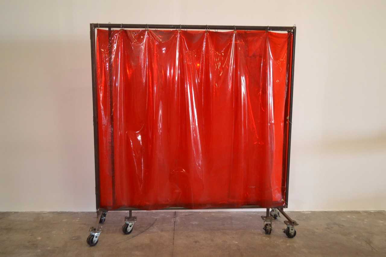 ROLLING TRI-FOLD WELDING CURTAIN, 8FT LONG UNFOLDED - MISCELLANEOUS
