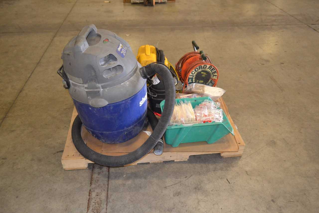 1 PALLET OF ASSORTED SHOP EQUIPMENT - MISCELLANEOUS